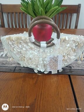 New Made In India Beaded Bag